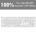 Miniatyrbild 5 av 5: 1/2/3 Transparent för mekaniskt tangentbord Lätt att för hem 104/108 keys 1 Pc