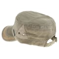Miniatyrbild 3 av 5: Unisex Herr Dam Fritid Bomull För Army Flat Top Cadet Cap Army Green