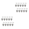 Miniatyrbild 3 av 5: 1/2/3 10 set Leaf OT Toggle Clasps Smycken Clasp Connectors Silver 2Set