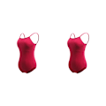 Miniatyrbild 1 av 5: 1/2/3 Dance Body Balett Leotard Dansoutfit Andas Wine Red XXL 2PCS