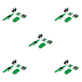 Miniatyrbild 3 av 5: 1/2/3/5 5st Professionell modell bildelar ersättning för 1/64 Green 5Set