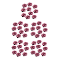 Miniatyrbild 2 av 5: 1/2/3/5 10 stycken Camellia Flower Heads för gör-det-själv-hårtillbehör Fuchsia 4.5cm 5Set