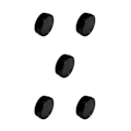 Miniatyrbild 1 av 5: 1/2/5 Digital Tire Timer Tidsmätare LED Restaurang Calculagraph Black 5Set