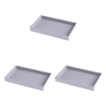 Miniatyrbild 5 av 5: 1/2/3/5 Stapelbar smyckesbricka Multipurpose Portable Velvet för Empty Tray Style A 3Set