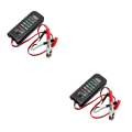 Miniatyrbild 4 av 5: 1/2/3 svart bilbatteritestare Mät batterikapaciteten enkelt 2Set