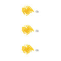 Miniatyrbild 2 av 5: 1/2/3/5 50x För Shafts 2BA Dart Tillbehör med skydd 45mm Yellow 3Set