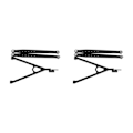Miniatyrbild 2 av 5: 1/2/3/5 Aluminiumlegering Trigon Support Bar Bakre Support Bar För black 2Set