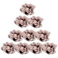 Miniatyrbild 2 av 5: 1/2/3/5 10 stycken Camellia Flower Heads för gör-det-själv-hårtillbehör Coffee 4.5cm 1Set