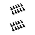 Miniatyrbild 1 av 5: 1/2/3/5 10 Styck Plast För Dragkedja Avdragare Ändlås Dragkedja Drag Black 3.5x1.7cm 2Set