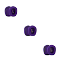 Miniatyrbild 5 av 5: 1/2/3/5 Öronkuddar Kudde Hörselskydd Andas Gamer Purple Ear Pads 3PCS