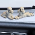 Miniatyrbild 3 av 5: 1/2/3 Pudel Hund Staty Djur Figurine Vardagsrum Kontor White 8.6x4x6cm 12.5x4x5.8cm 1Set