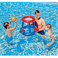 Miniatyrbillede 5 af 5: Pool Legetøj, Oppustelig Pool Basketball Legetøj, Flydende Basketballkurv Oppustelig Ringkast Strandbold Til Børnespil【ad】