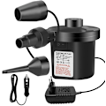 Miniatyrbillede 1 af 7: Elektrisk Luftpumpe Inflator Deflator, 240V/50W Inflator, med 3 Dyser Højtydende Paddelpumpe til Luftmadras