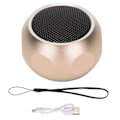 Pikkukuva 1 / 8: Mini Kannettava Bluetooth-kaiutin Söpö Pieni Langaton Kaiutin Nauhalla Suihkua Varten Polkupyörä Auto Matka Kulta(ad)