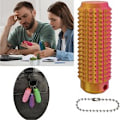 Miniatyrbild 3 av 5: Fidgetleksaker, smärtstimulerande fidgetleksaker, ångestlindrande smärtstimulering, taggig fidgetnyckelring, fingertrycksavlastande massage nyckelring