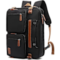 Miniatyrbillede 1 af 4: 3 i 1 Laptop Taske til Mænd, 17.3 Tommer Arbejdstasker til Mænd, Laptop Rygsæk, Dokumentmapper, Messenger Taske, Computertasker til, Sort
