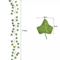 Miniatyrbillede 2 af 11: 25 meter Efeu Guirlande / Blad Guirlande - 2m lang【ad】 Green Grön