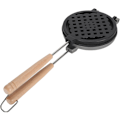 Miniatyrbillede 1 af 9: Vaffeljern Dobbeltsidet Vaffelbagepande Non-Stick Komfurtop Vaffeljern Bageudstyr med Aftageligt Håndtag til Vaffler Sandwich Toaster
