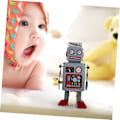 Miniatyrbillede 2 af 5: Robot Opviklede Legetøjsrobotter Ornament Julepynt Retro Opviklede