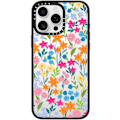 Miniatyrbillede 1 af 4: CASETiFY Compact iPhone 16 Pro Max Cover [1,2 m. 2X Militær Standard Drop Beskyttelse/Slank/Letvægt] - Lyse Forårsblomster - Klar Sort