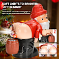 Miniatyrbillede 3 af 5: Julemanden Bobleblæser, Automatisk Julemand Boblemaskine med Blinkende Lys