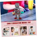 Miniatyrbillede 4 af 5: Robot Opviklede Legetøjsrobotter Ornament Julepynt Retro Opviklede