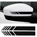 Miniatyrbillede 1 af 5: 2 stk. Bilspejl Stickers Dekoration DIY Bilsticker Side Dekal Stripe