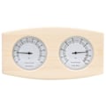 Miniatyrbild 3 av 10: vidaXL 2-i-1 Bastutermometer & Hygrometer Timglas Set Massiv Furu 700