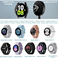 Miniatyrbild 2 av 6: [2-pack, 1 meter] Laddare för Samsung Galaxy Watch 7/6/6 Classic/5/5 Pro/Ultra/FE, Galaxy Watch 4/3/Active 2/Active Snabbladdning