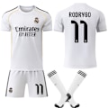 Pikkukuva 1 / 2: 2025-2026 Real Madrid Kotipaita Lapset Aikuiset Uusi Jalkapallosetti Nro.11 RODRYGO{ad} XS