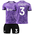 Pikkukuva 1 / 2: Liverpoolin 2. vierasasu kaudelle 2023-2024 lapsille - Nro. 3 ENDO#M Nro.3 ENDO{ad} No.3 ENDO #M