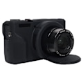 Miniatyrbillede 4 af 4: Blødt silikoneetui med linsebeskytter til Canon PowerShot G7 X Mark III / G7X3{ad} Svart