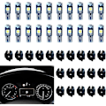 Miniatyrbillede 1 af 5: Super Lys LED Instrumentpanelbelysning, T5 37 74 LED Pære med Twist Lock Sokkel PC74 PC37 Instrumentpanel Målerklynge (Hvid) Mærke: NTNEV