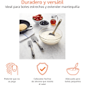 Miniatyrbild 2 av 5: Basics Rektangulära silikonspatlar, set om 3, små, medelstora, stora, grå