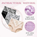 Miniatyrbild 3 av 4: Everdries Läcksäkra Underkläder för Kvinnor Inkontinens Tights Skyddande Byxor - jue Lila{ad} Purple 3XL