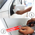 Miniatyrbillede 4 af 5: 2 stk. Bilspejl Stickers Dekoration DIY Bilsticker Side Dekal Stripe