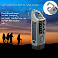 Pikkukuva 4 / 5: Aurinkoenergialla toimiva radio, taskulamppu ja 2000mAh Powerbank SOS Punainen