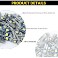 Miniatyrbillede 3 af 5: Super Lys LED Instrumentpanelbelysning, T5 37 74 LED Pære med Twist Lock Sokkel PC74 PC37 Instrumentpanel Målerklynge (Hvid) Mærke: NTNEV