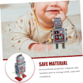 Miniatyrbillede 5 af 5: Robot Opviklede Legetøjsrobotter Ornament Julepynt Retro Opviklede