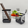 Miniatyrbillede 4 af 4: Rustfri Stål Bestik Dræn Sink Caddy, Rustfri Sink Tidy Køkken Sink Organizer