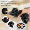 Miniatyrbillede 4 af 4: Huller Airfryer, Silikone Gryde Muffin Cup Form, Air Fryer Tilbehør, Kage Cup Form, Mikrobølgeovn Silikone Bageform til Kager A 8 Tommer
