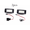 Miniatyrbillede 1 af 9: 2x Canbus LED Nummerpladelys Pære til Audi A1 A4 B8 4D 5D A5 S5 2D 5D A6 S6 til VW Golf Passat LED Nummerpladelampe HVID
