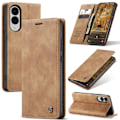 Miniatyrbillede 1 af 5: Samsung Galaxy S25 Edge 5G Etui CaseMe 013 Multifunktionelt Horisontalt Flip Læder {ad} Brun