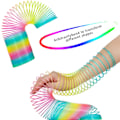 Pikkukuva 5 / 5: Magic Giant Rainbow Coil Toy - Jumbo Classic Monivärinen Kierrejousi Leikki Pojille