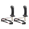 Pikkukuva 7 / 8: 2 kpl 3-painikkeinen kaivinkoneen joystick-kahva 6-nastainen alumiiniseos Doosan DH DX150 215 225 300 370‑9C{ad} 0.6
