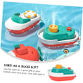 Miniatyrbillede 2 af 5: Vandsprøjt Badelegetøj Børne Vandsprøjte Baby Badelegetøj Mini Båd Figur Badekar