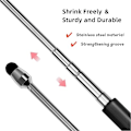 Miniatyrbild 3 av 4: Universell Teleskopisk Stylus Penna för Pekskärmar, Infällbar Spets, Utdragbar Hög Precision & Mjuk, Stylus Penna för Touch Svart)