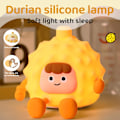 Miniatyrbillede 2 af 5: Durian Natlampe til Børn, Sød Silikon Durian Lampe, Dæmpbar Durian Berøring