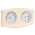 Miniatyrbild 2 av 10: vidaXL 2-i-1 Bastutermometer & Hygrometer Timglas Set Massiv Furu 700