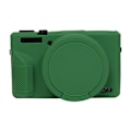 Miniatyrbillede 1 af 4: Blødt silikoneetui med linsebeskytter til Canon PowerShot G7 X Mark III / G7X3{ad} Grön